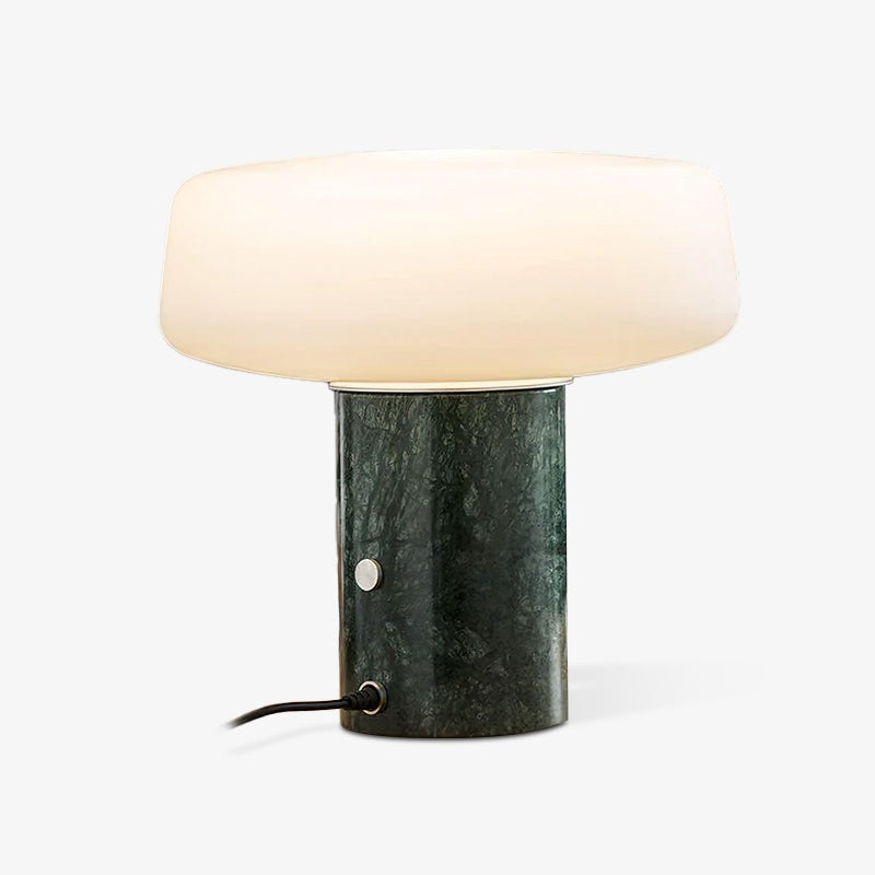 Solid Marble Cylinder Table Light, Bedside Table Lamp, detail 36