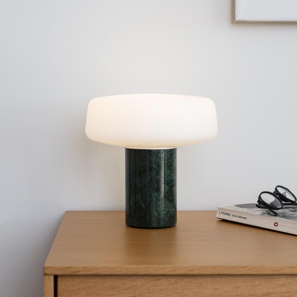 Solid Marble Cylinder Table Light, Bedside Table Lamp, detail 38