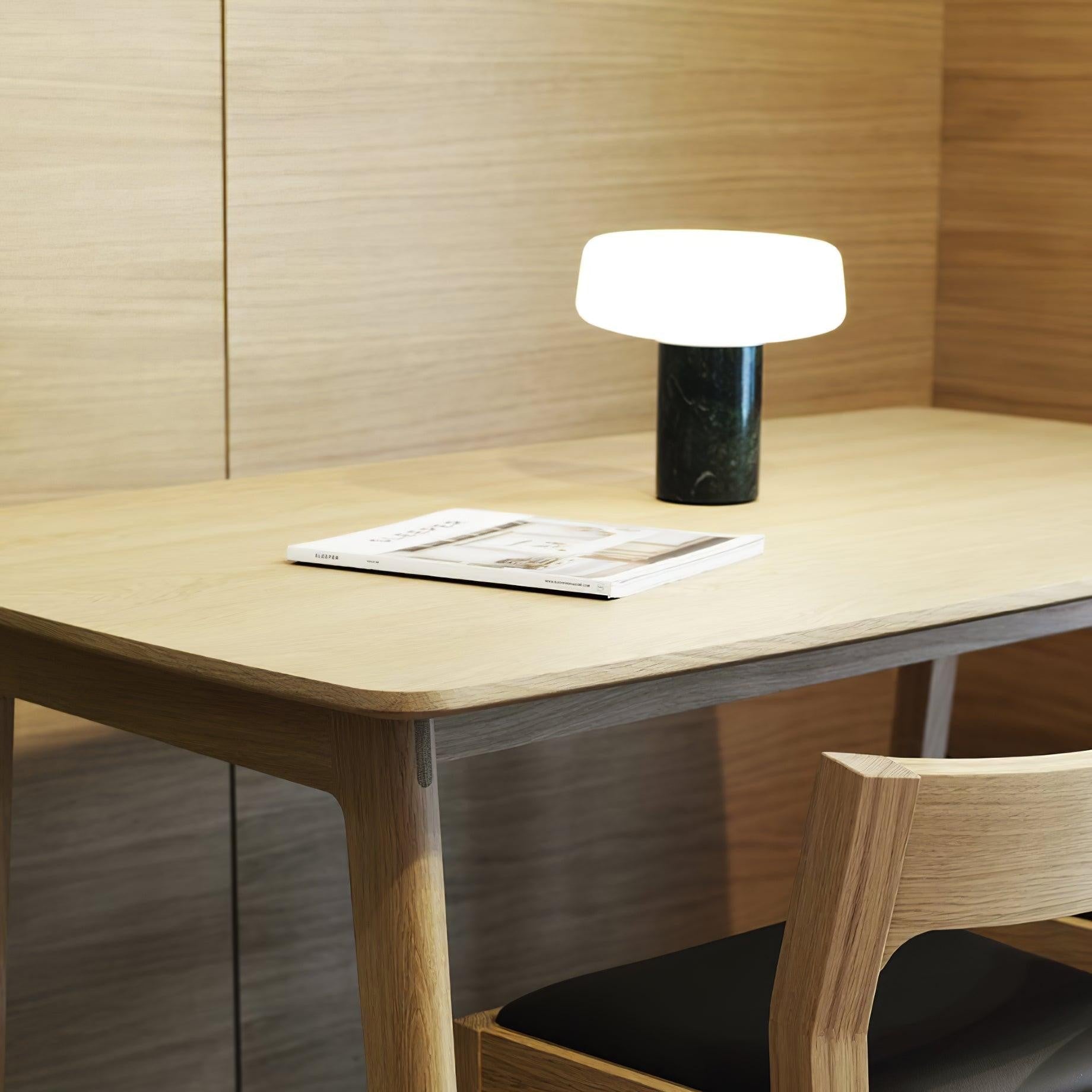 Solid Marble Cylinder Table Light, Bedside Table Lamp, detail 40