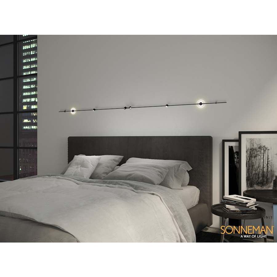 Suspenders 4 Light 146" Tall LED Wall Light, Bedroom Wall Sconce, detail 2