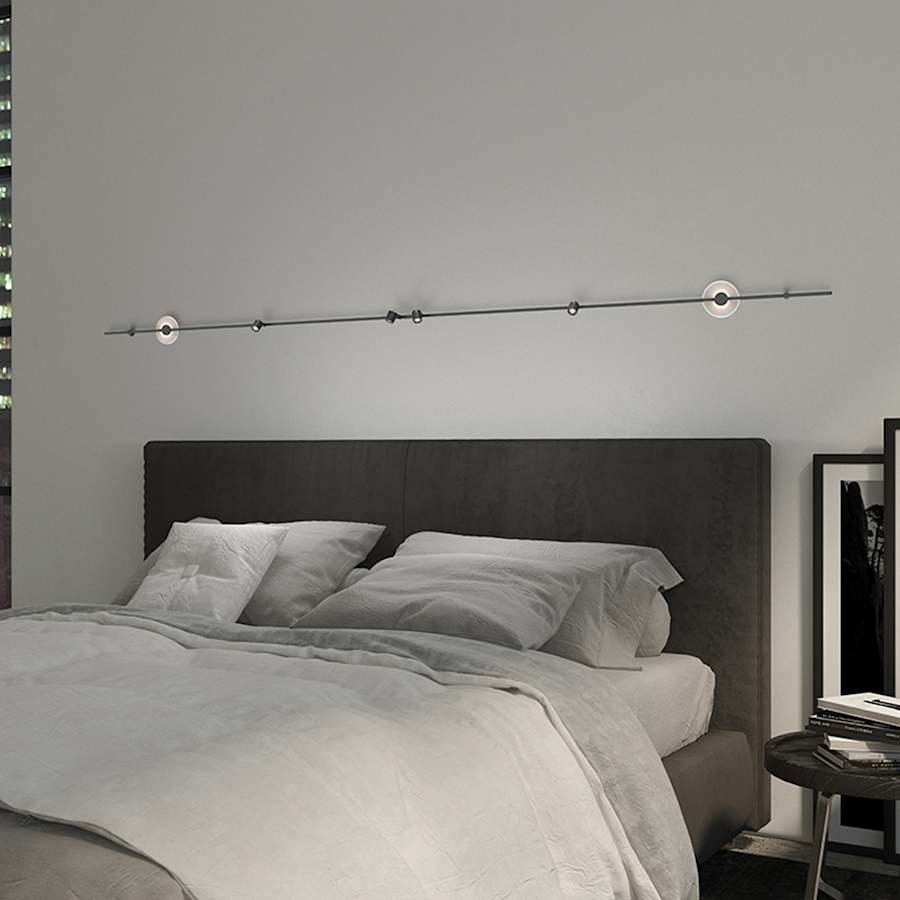 Suspenders 4 Light 146" Tall LED Wall Light, Bedroom Wall Sconce, detail 3