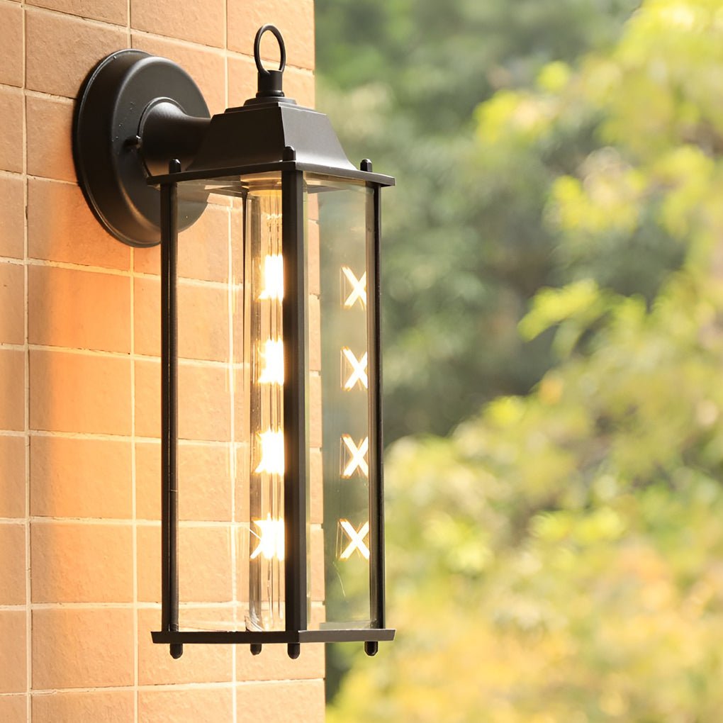 Square Glass Wall Light Exterior Wall Light Lighting LED Waterproof Wall Fixtures, Outdoor Wall Light, detail 2