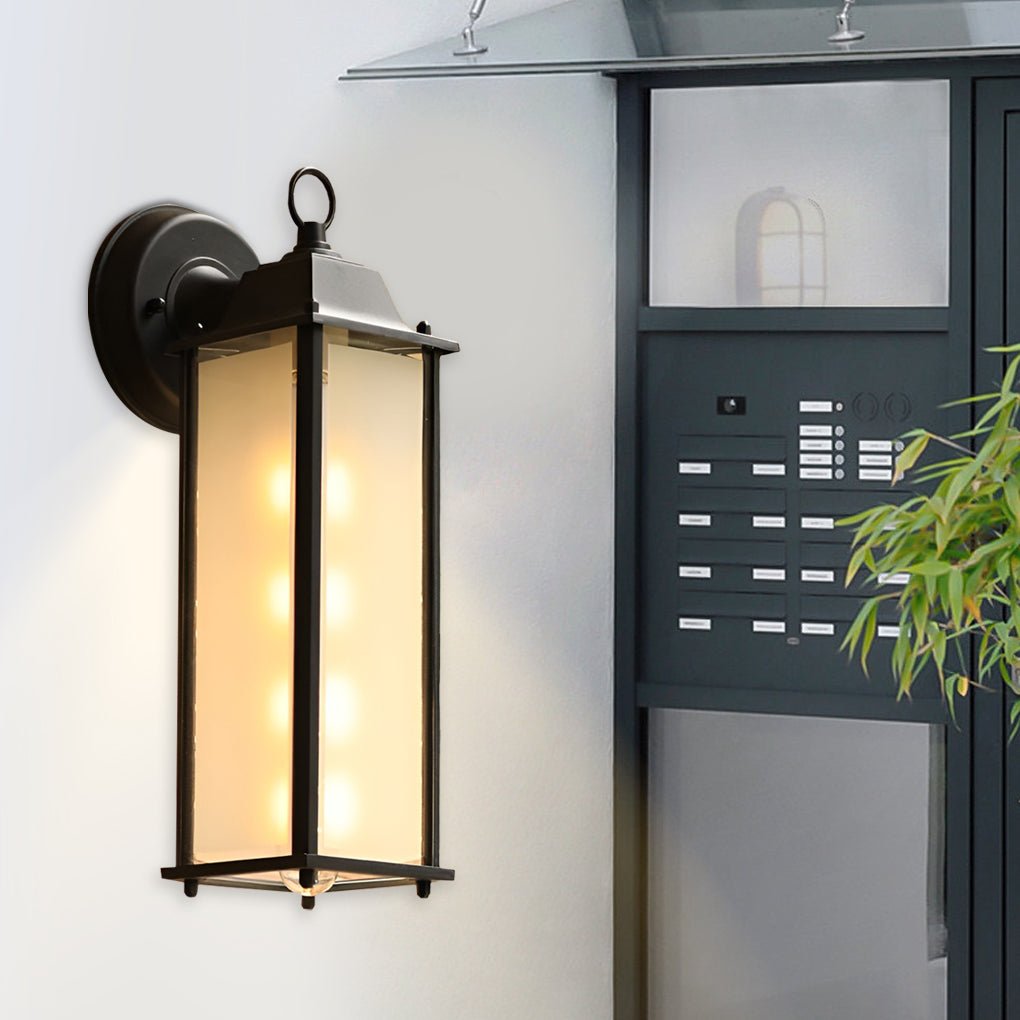 Square Glass Wall Light Exterior Wall Light Lighting LED Waterproof Wall Fixtures, Outdoor Wall Light, detail 3