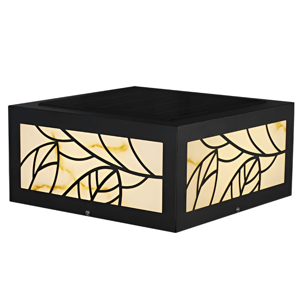 Square Waterproof LED Contemporary Solar Exterior Deck Post Lights Pillar Light, Outdoor Wall Light, detail 6