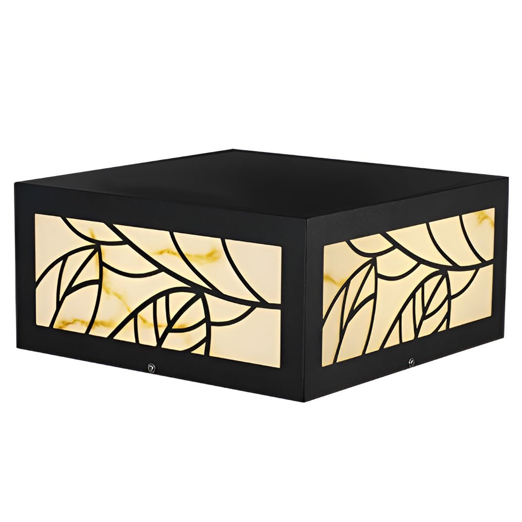 Square Waterproof LED Contemporary Solar Exterior Deck Post Lights Pillar Light, Outdoor Wall Light, detail 8