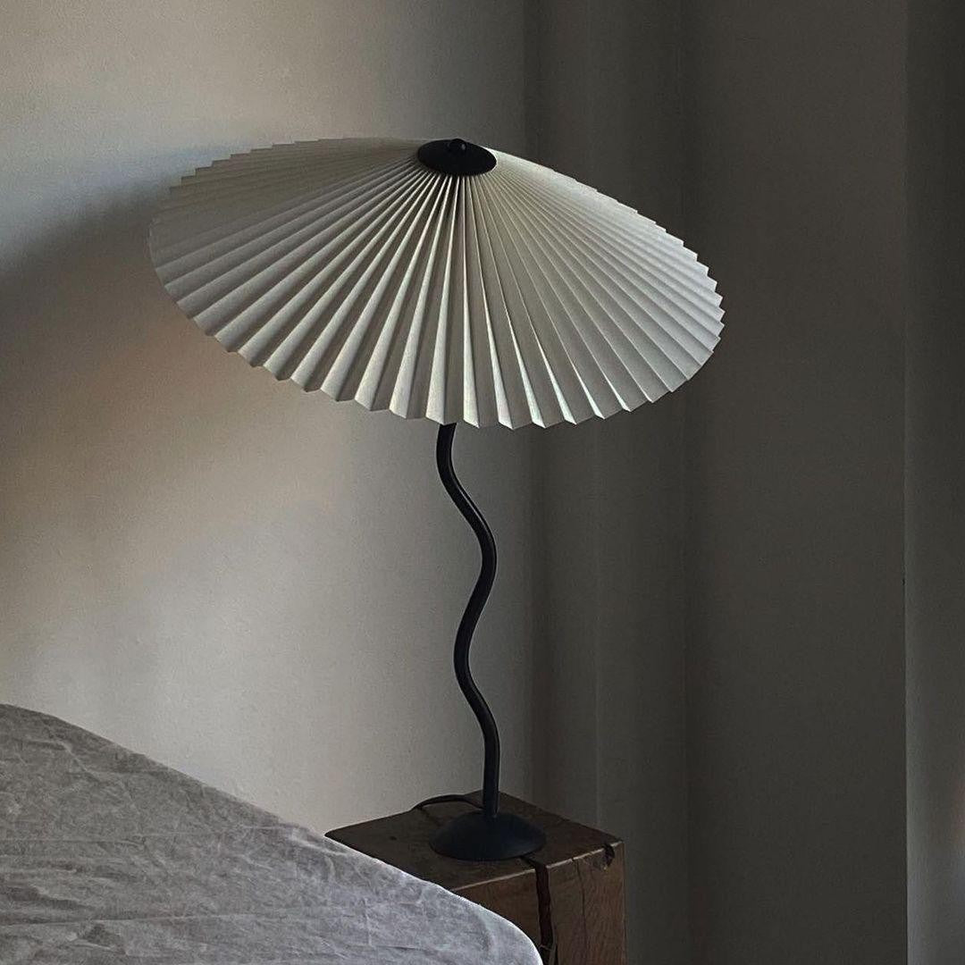 Squiggle Pleated Table Light, Bedside Table Lamp, detail 17