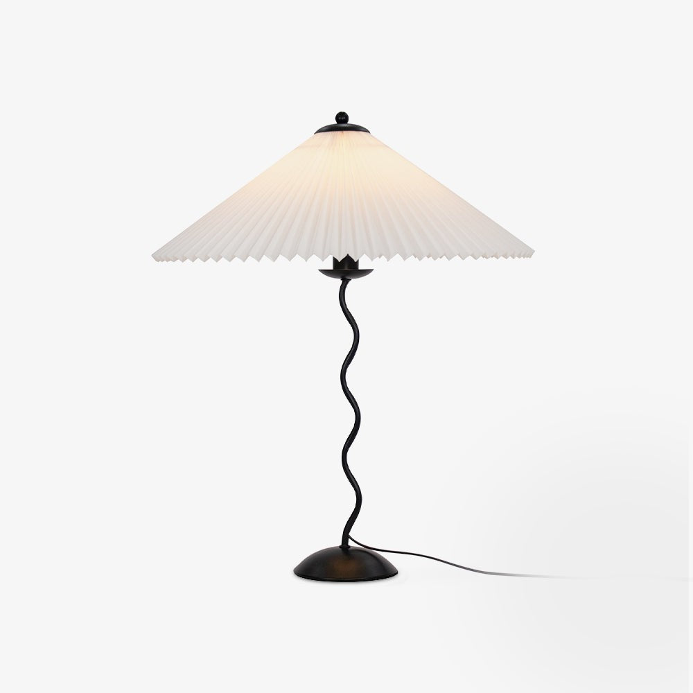 Squiggle Pleated Table Light, Bedside Table Lamp, detail 23