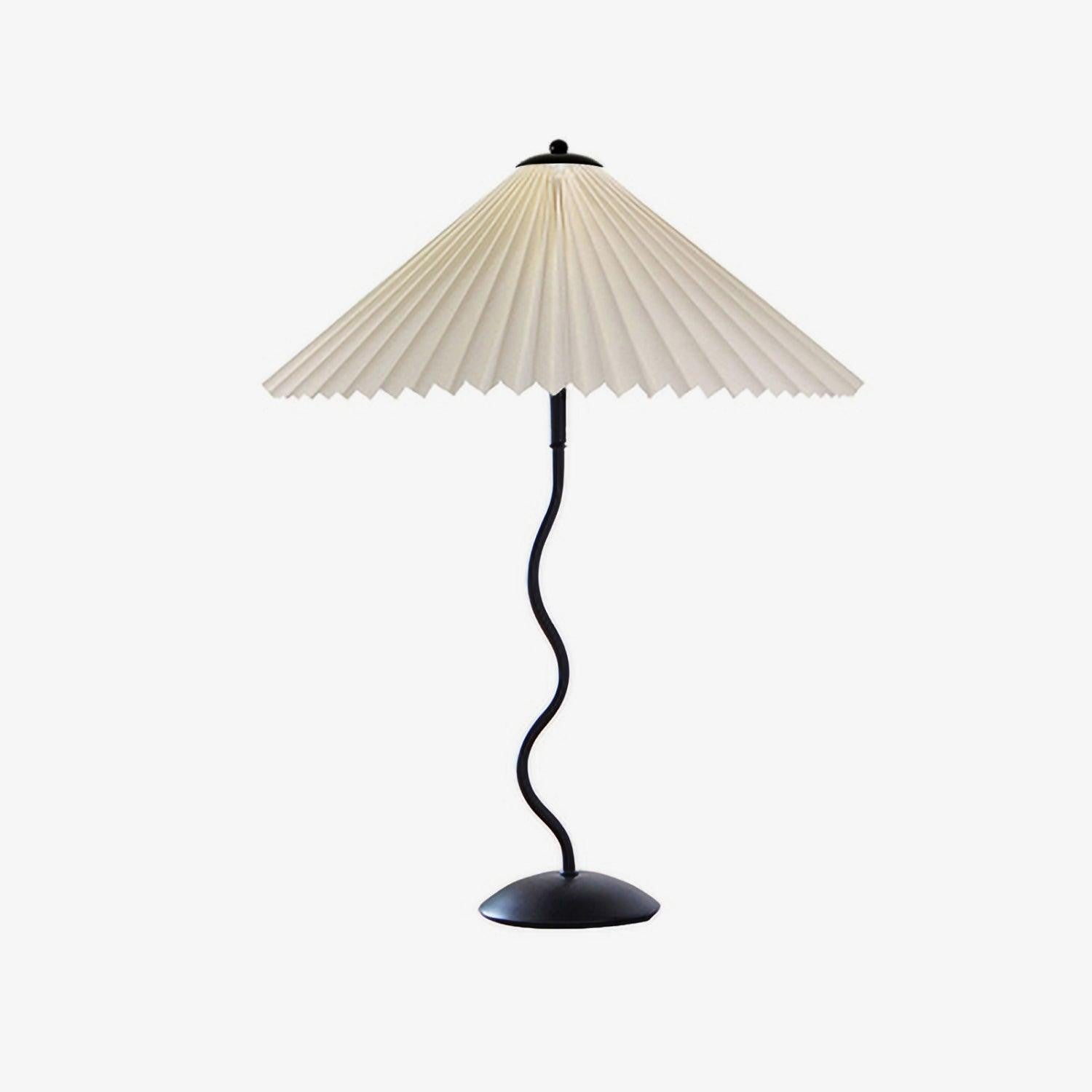 Squiggle Pleated Table Light, Bedside Table Lamp, detail 25
