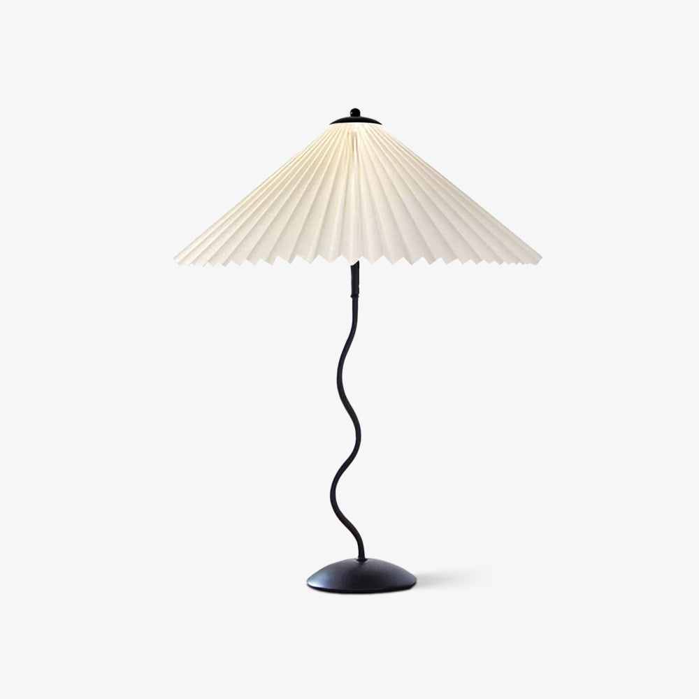 Squiggle Pleated Table Light, Bedside Table Lamp, detail 29