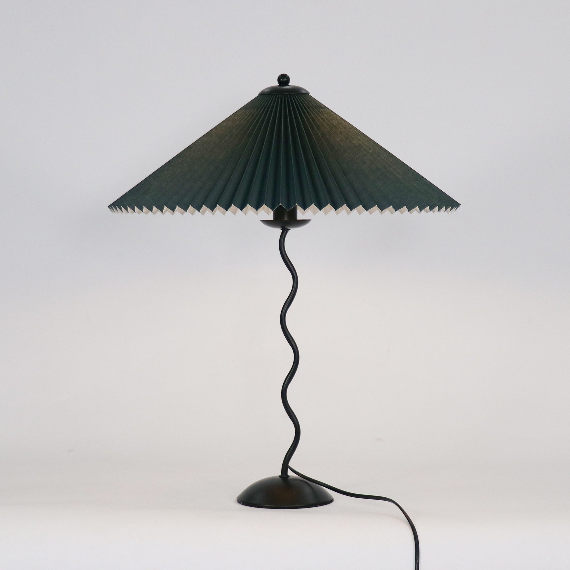 Squiggle Pleated Table Light, Bedside Table Lamp, detail 2
