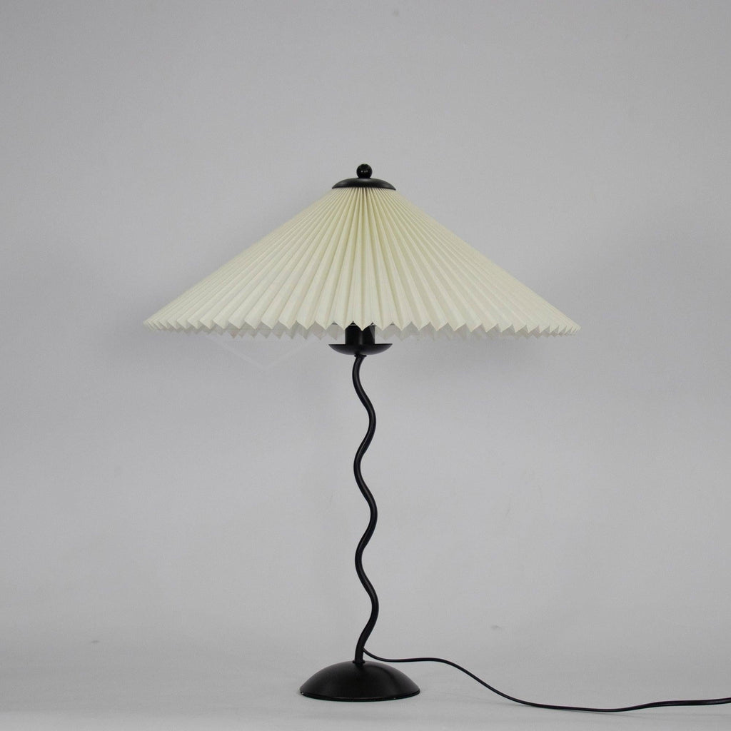 Squiggle Pleated Table Light, Bedside Table Lamp, detail 30
