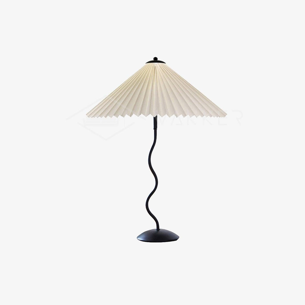 Squiggle Pleated Table Light, Bedside Table Lamp, detail 32