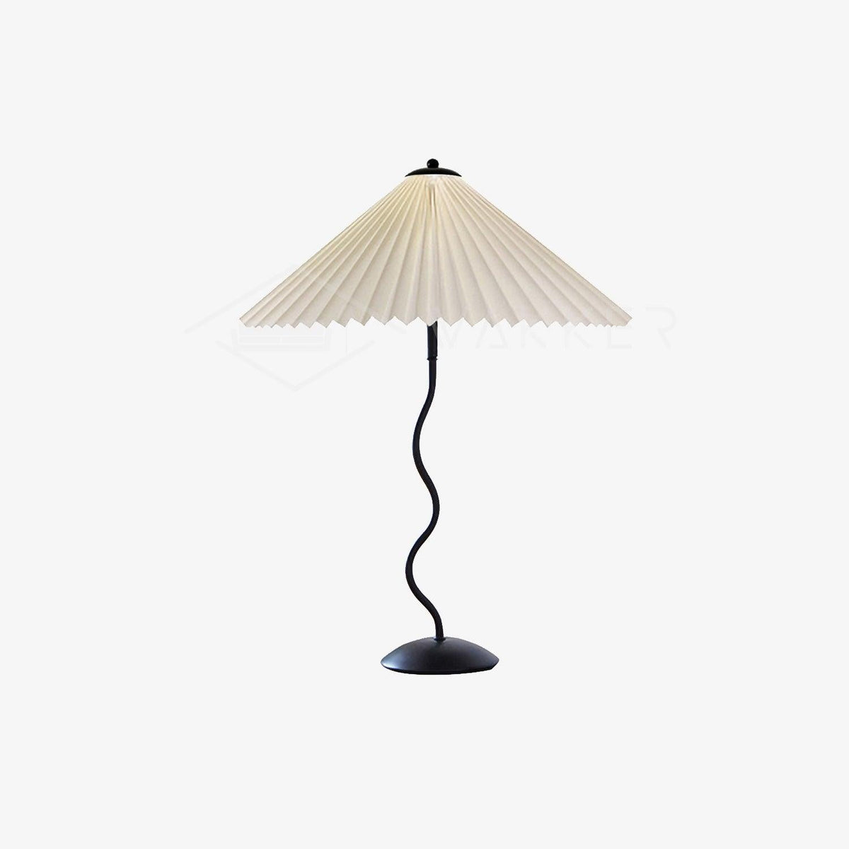 Squiggle Pleated Table Light, Bedside Table Lamp, detail 32