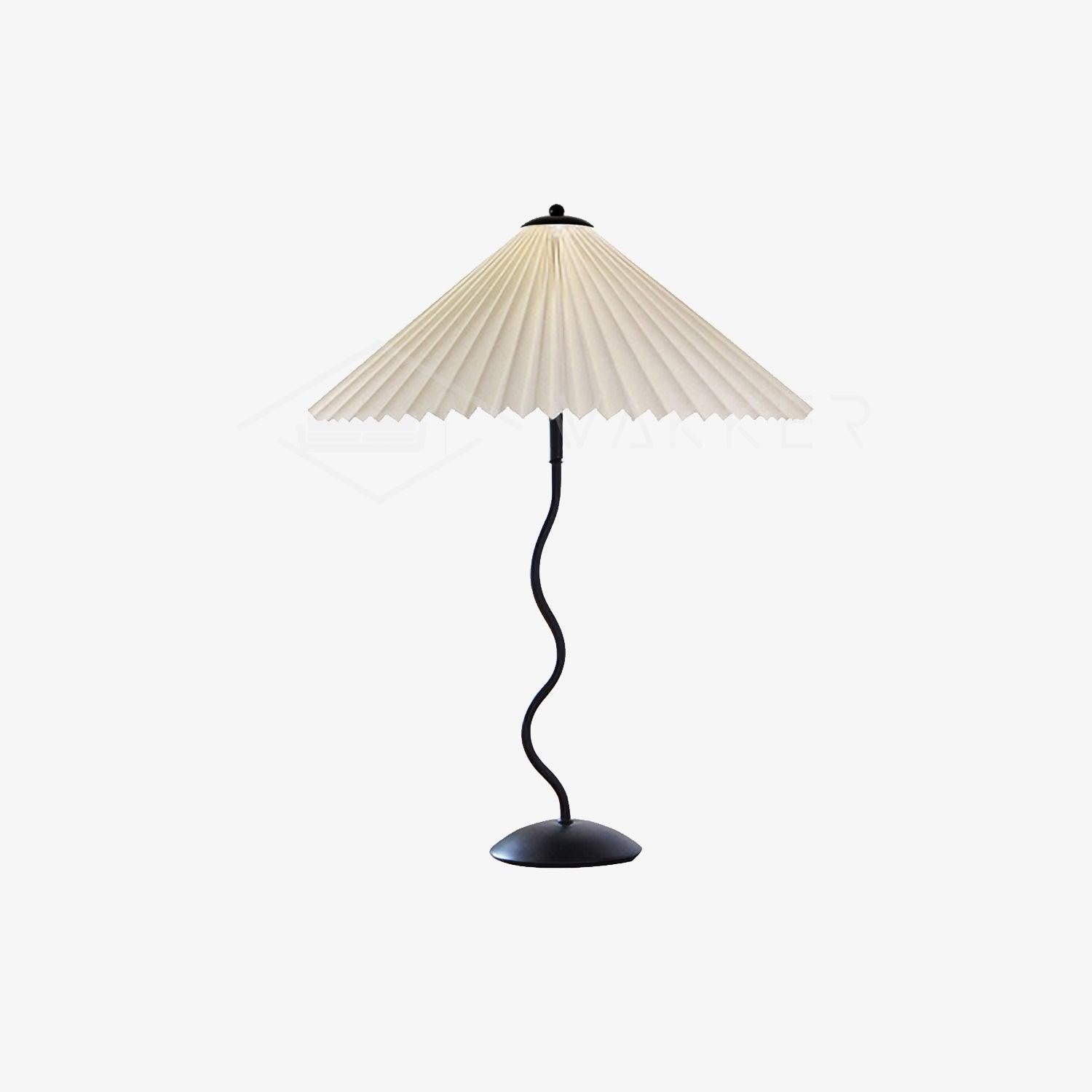 Squiggle Pleated Table Light, Bedside Table Lamp, detail 32