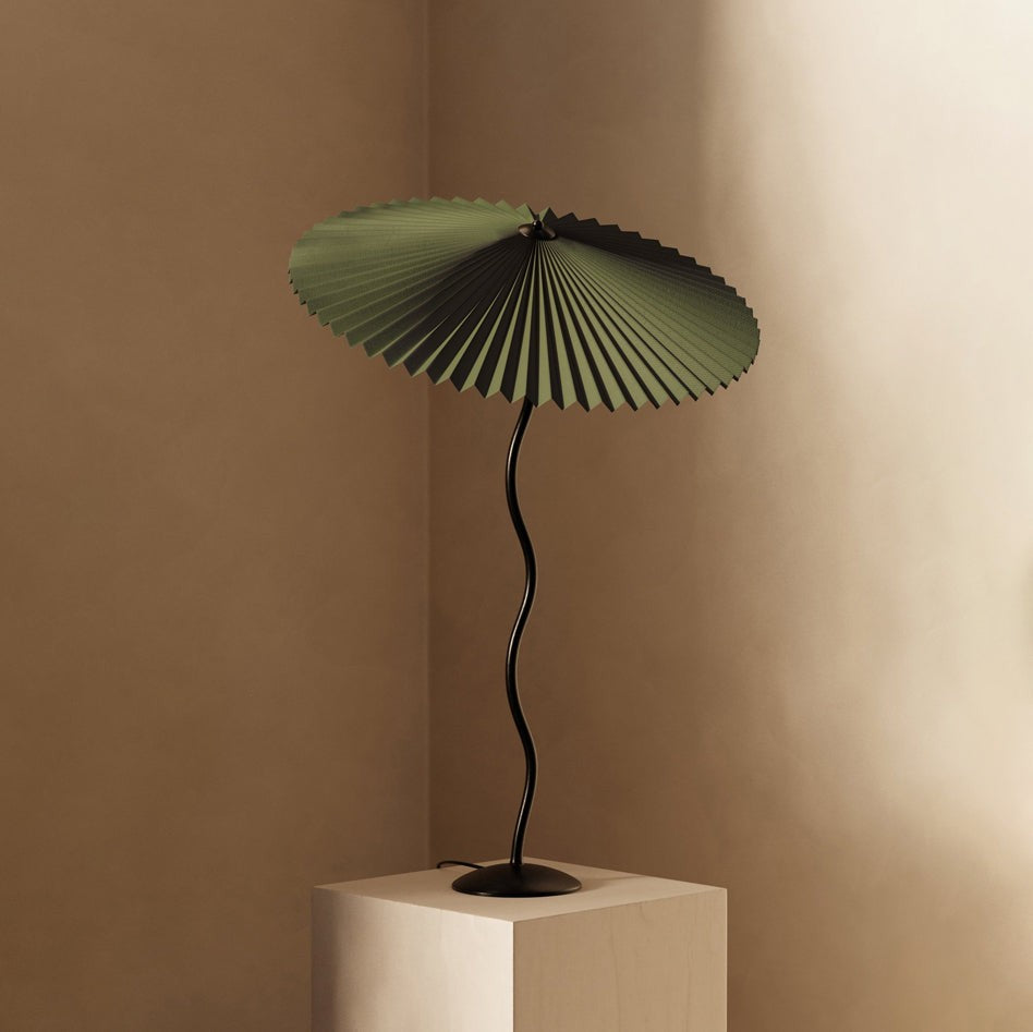 Squiggle Pleated Table Light, Bedside Table Lamp, detail 41