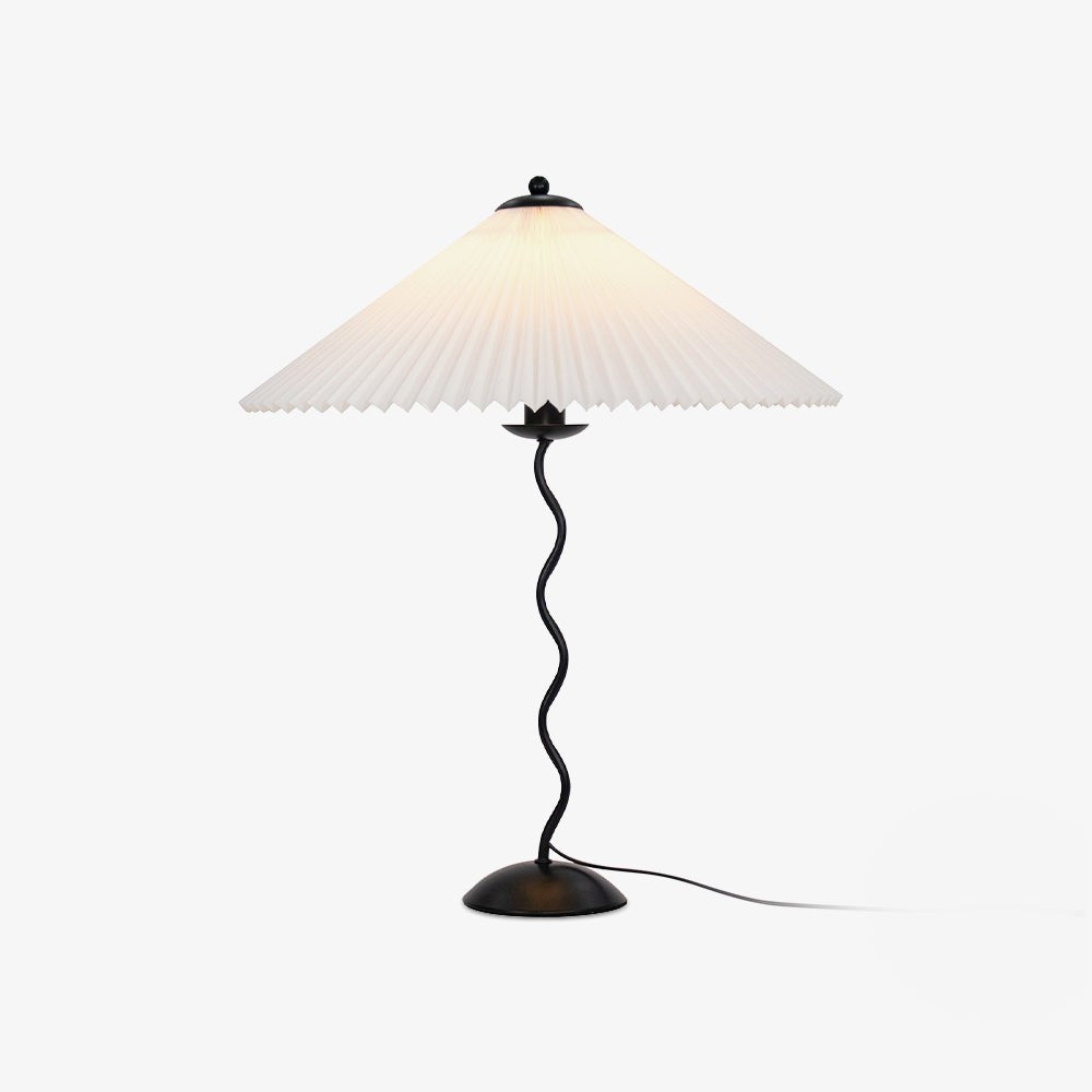 Squiggle Pleated Table Light, Bedside Table Lamp, detail 4