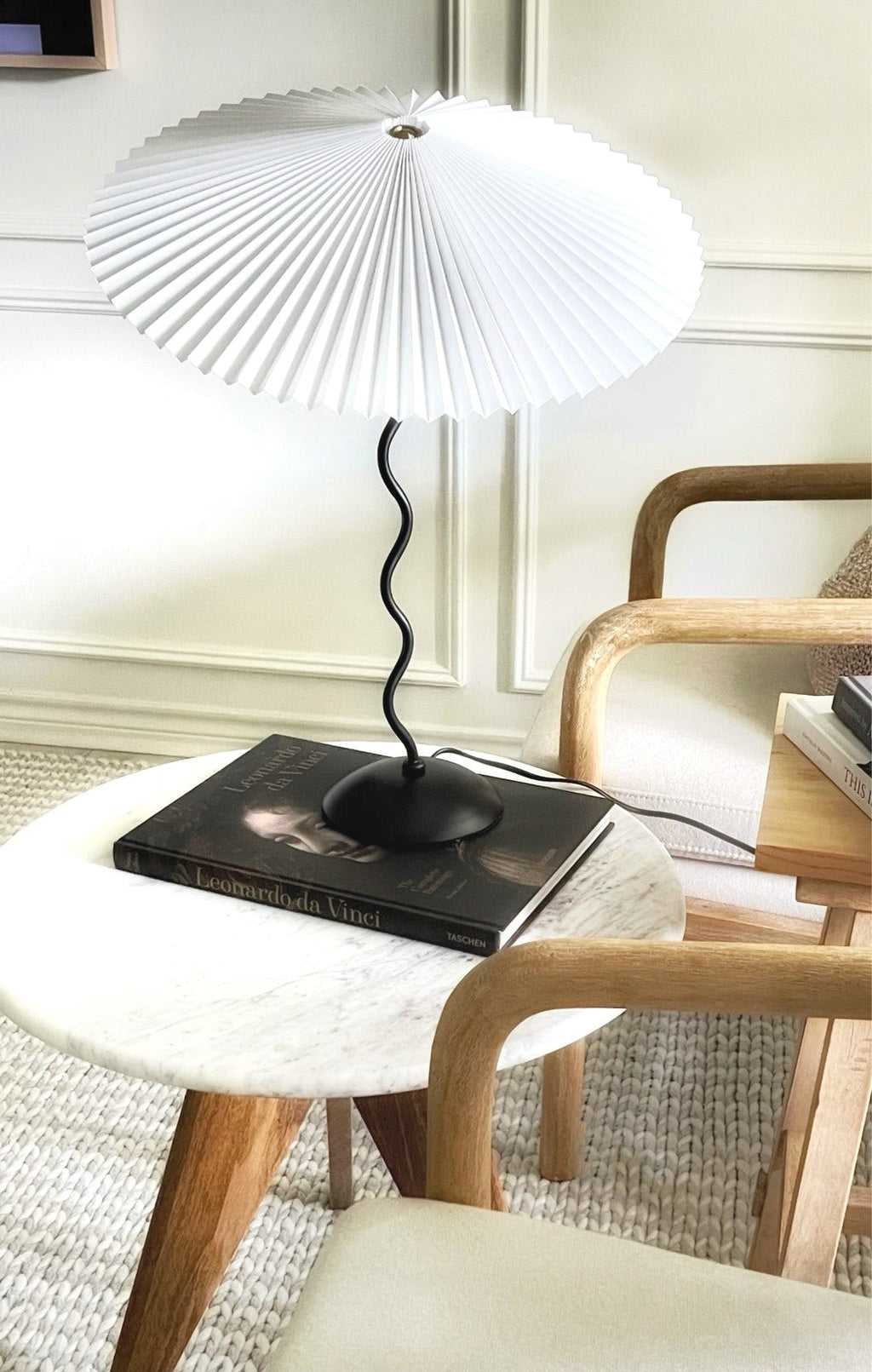 Squiggle Pleated Table Light, Bedside Table Lamp, detail 71