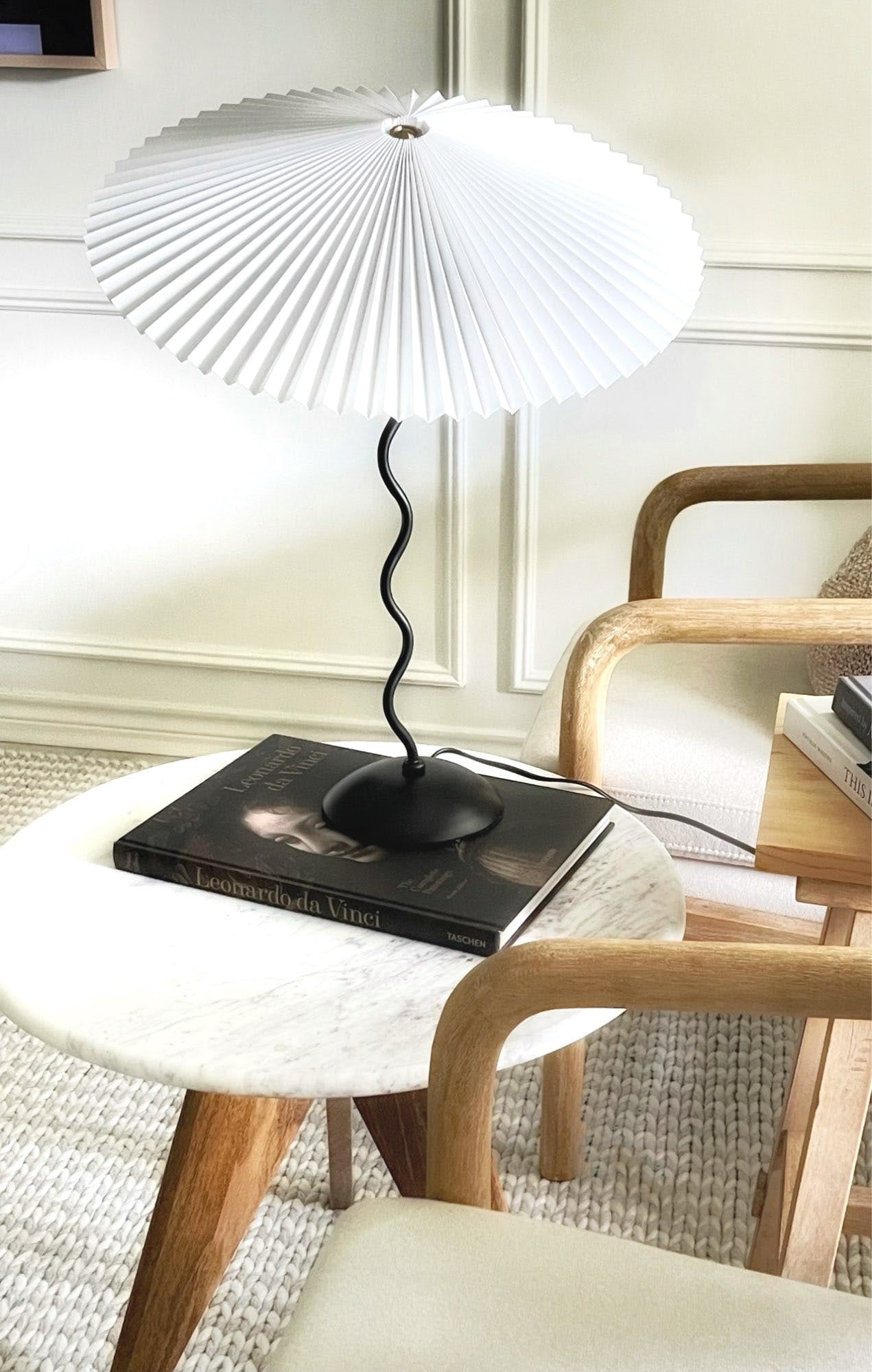 Squiggle Pleated Table Light, Bedside Table Lamp, detail 71