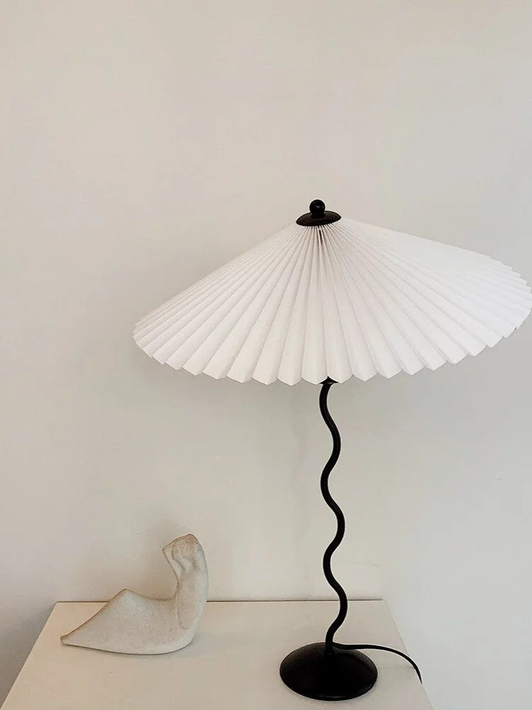 Squiggle Pleated Table Light, Bedside Table Lamp, detail 75