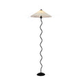 Squiggle Sculptural Floor Light, Floor Lamp, Metal and fabric, ∅ 17″ x H 59″