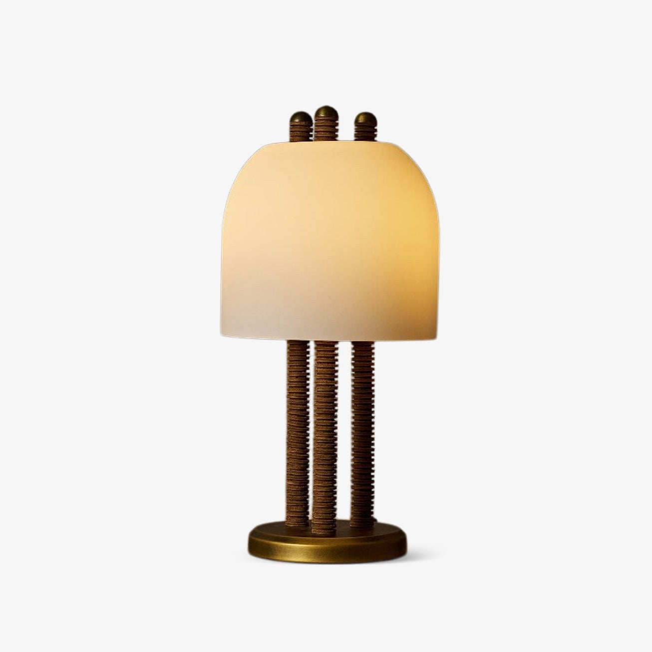 Striata Column Table Light, Bedside Table Lamp, Metal, Dia 23cm x H 46cm
