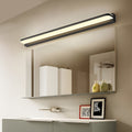 LED Bathroom Vanity Fixture with Wall-Mounted Panel and Polished Iron Trim, Bathroom Vanity Light, 24.2"