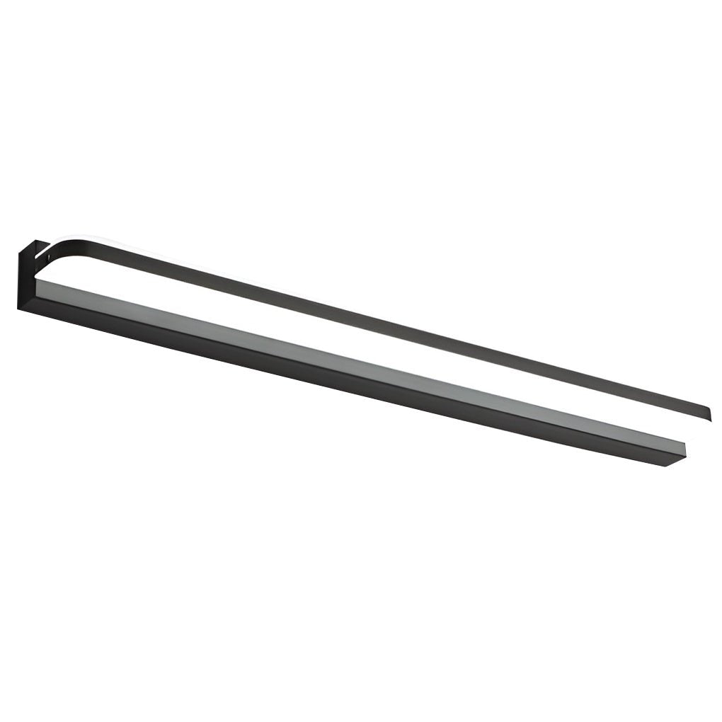 LED Bathroom Vanity Fixture with Wall-Mounted Panel and Polished Iron Trim, Bathroom Vanity Light, detail 10