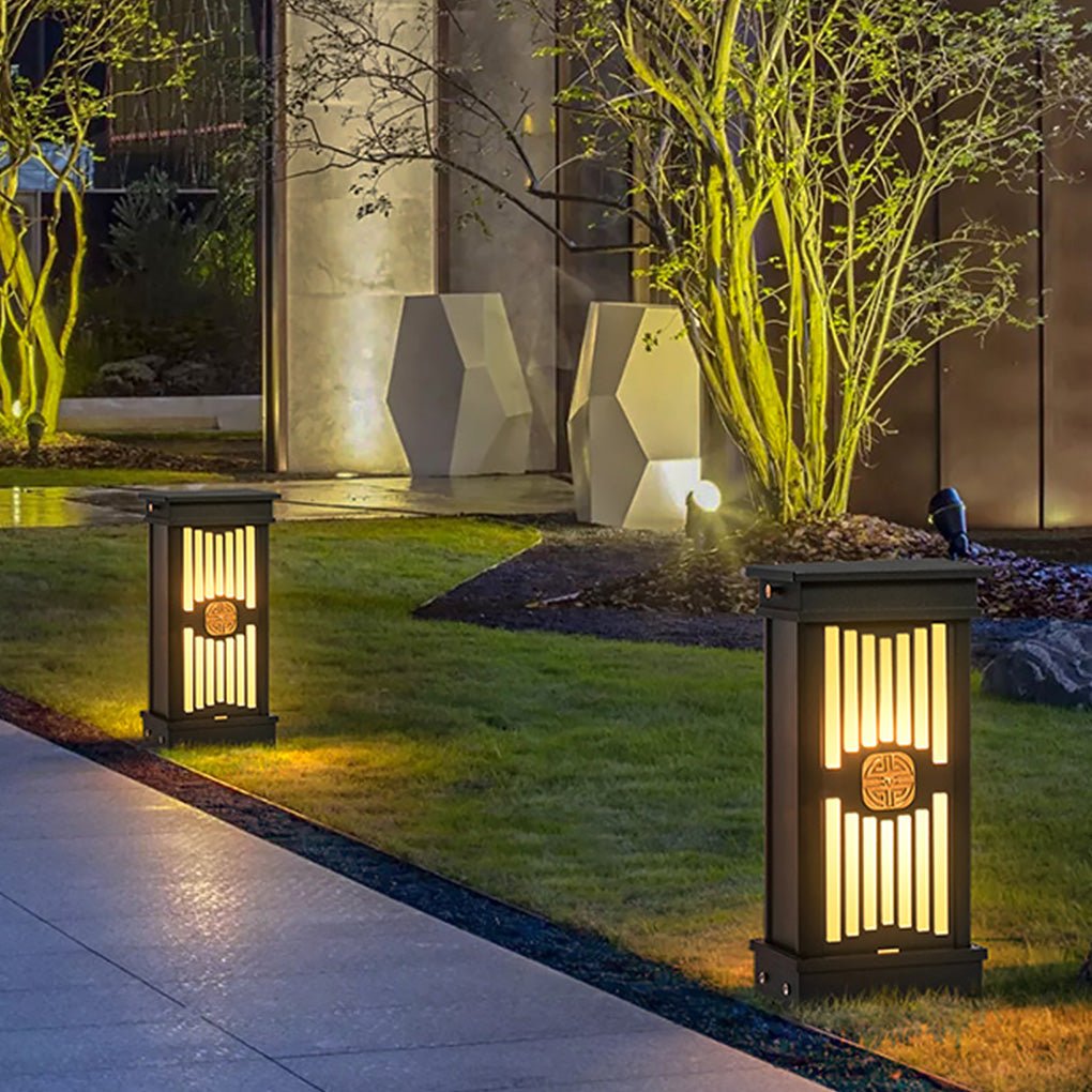 Traditional Retro Styling Exterior Waterproof LED Landscape Lighting for Garden Lawn, Outdoor Wall Light, H 16in