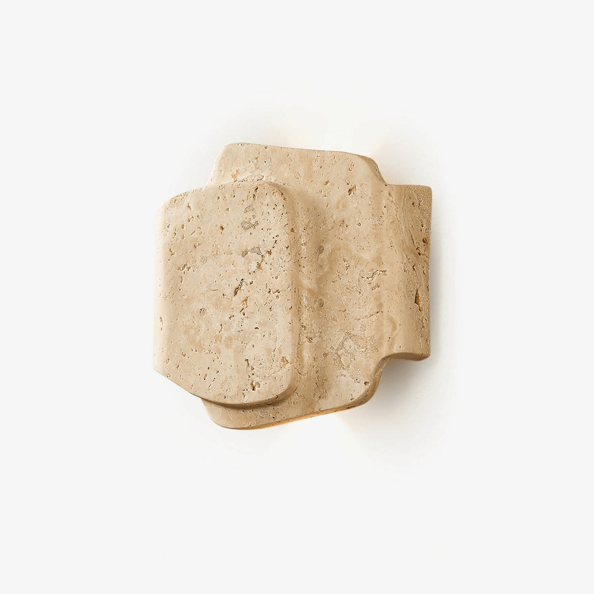 Travara Layered Travertine Wall Light, Bedroom Wall Sconce, detail 2