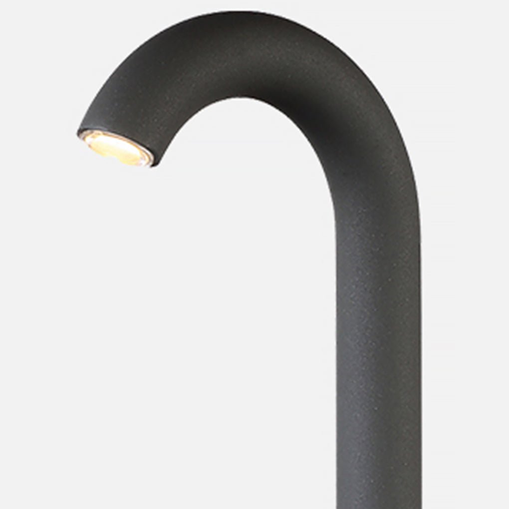 Iron Unique Curved Design Waterproof Landscape Decorative Lighting for Villa Garden Park, Bedside Table Lamp, detail 6