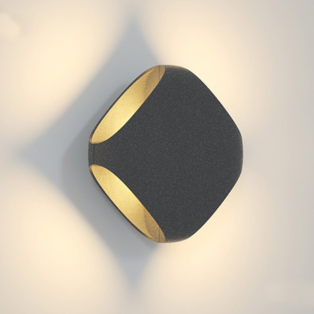 Square LED Waterproof Black Contemporary Exterior Wall Fixtures Fence Post Lights, Outdoor Wall Light, detail 6