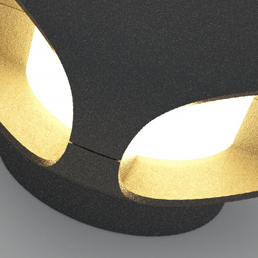 Square LED Waterproof Black Contemporary Exterior Wall Fixtures Fence Post Lights, Outdoor Wall Light, detail 10