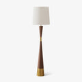 Valcero Wood Grain Floor Light, Floor Lamp, metal body with wood grain, ∅ 15.7″ x H 63.4″