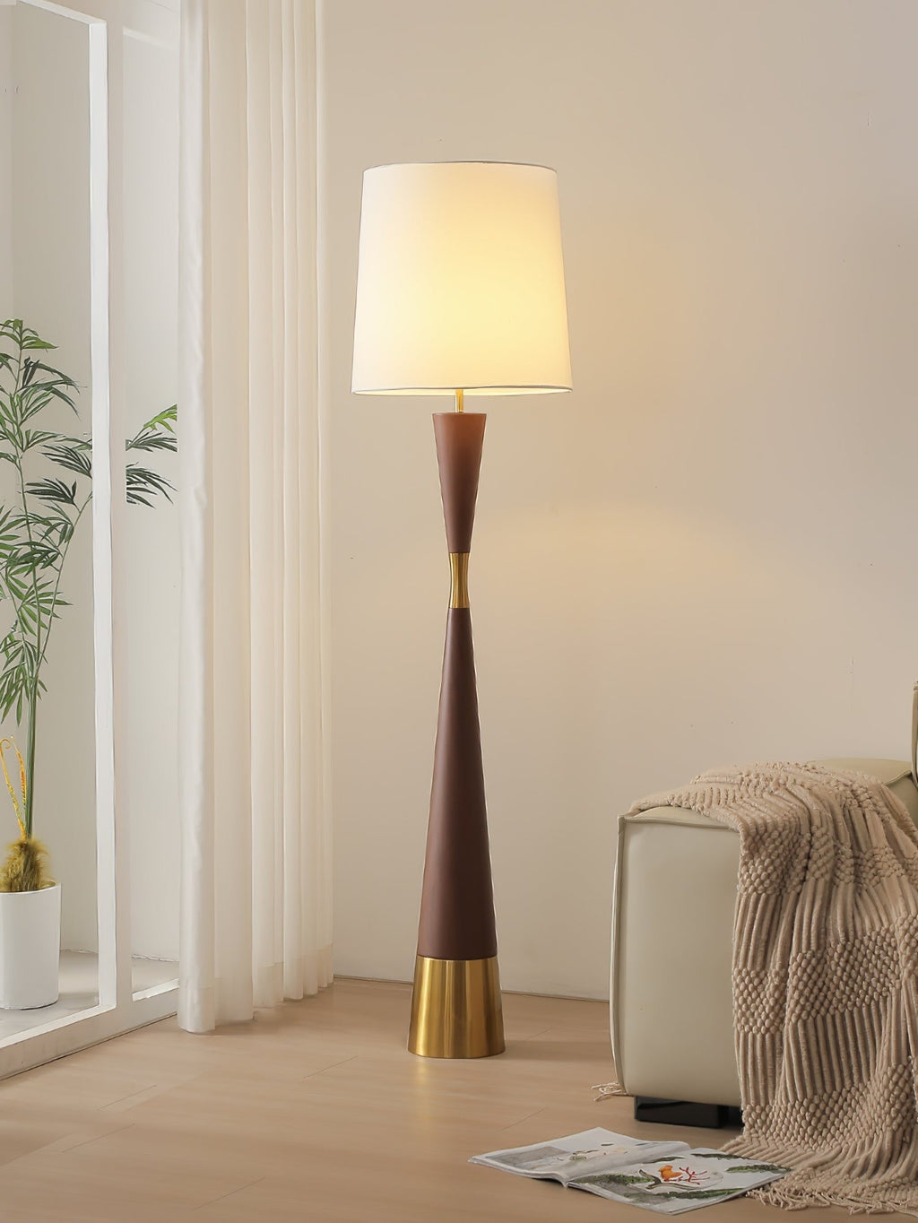 Valcero Wood Grain Floor Light, Floor Lamp, detail 10