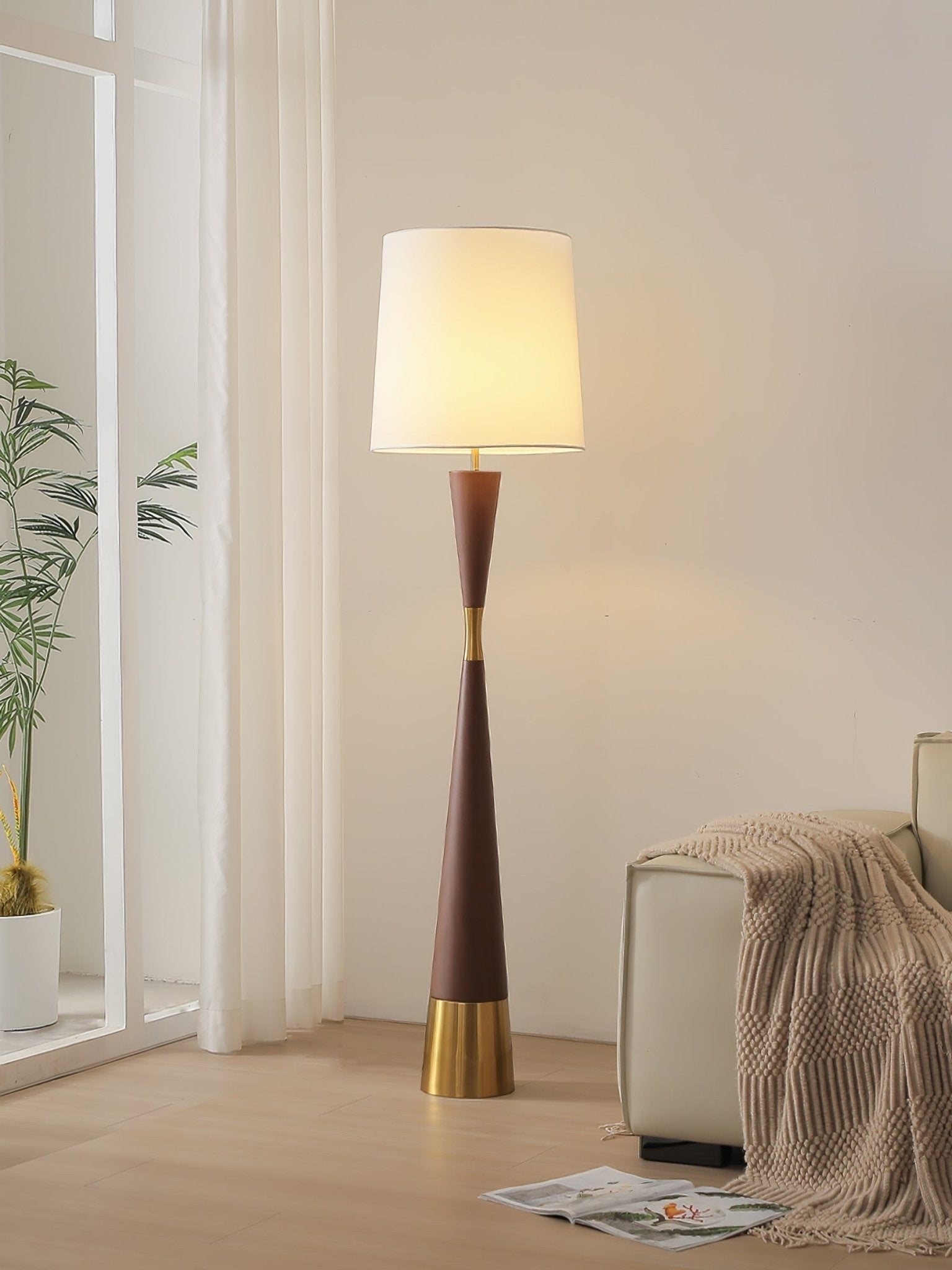 Valcero Wood Grain Floor Light, Floor Lamp, detail 7