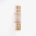 Velmora Glass Column Wall Light, Hardwired Wall Sconce, Metal, W 32cm x H 96cm