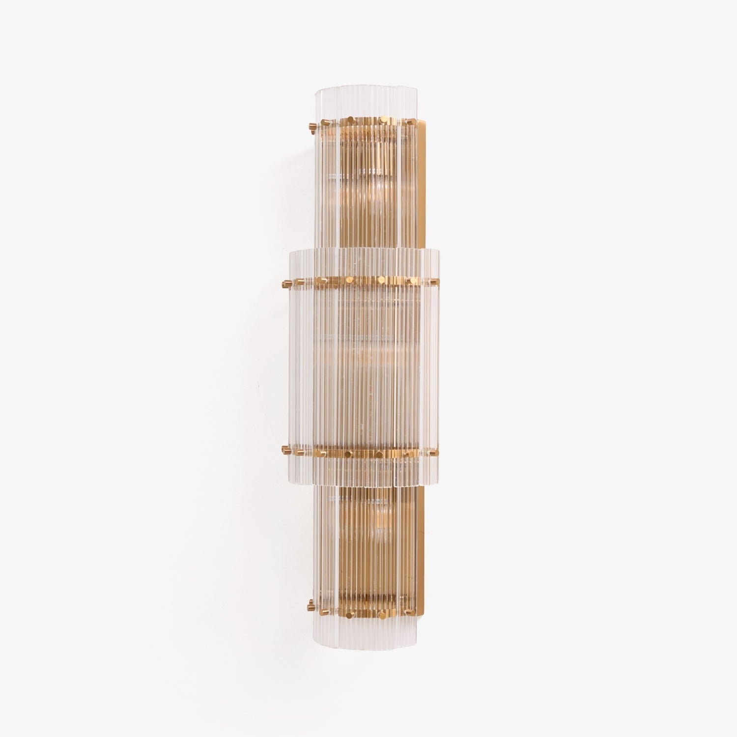 Velmora Glass Column Wall Light, Hardwired Wall Sconce, detail 2