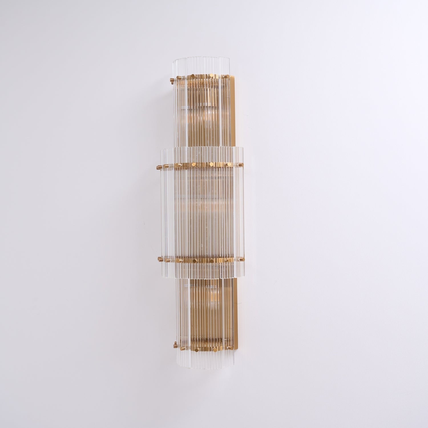 Velmora Glass Column Wall Light, Hardwired Wall Sconce, detail 8