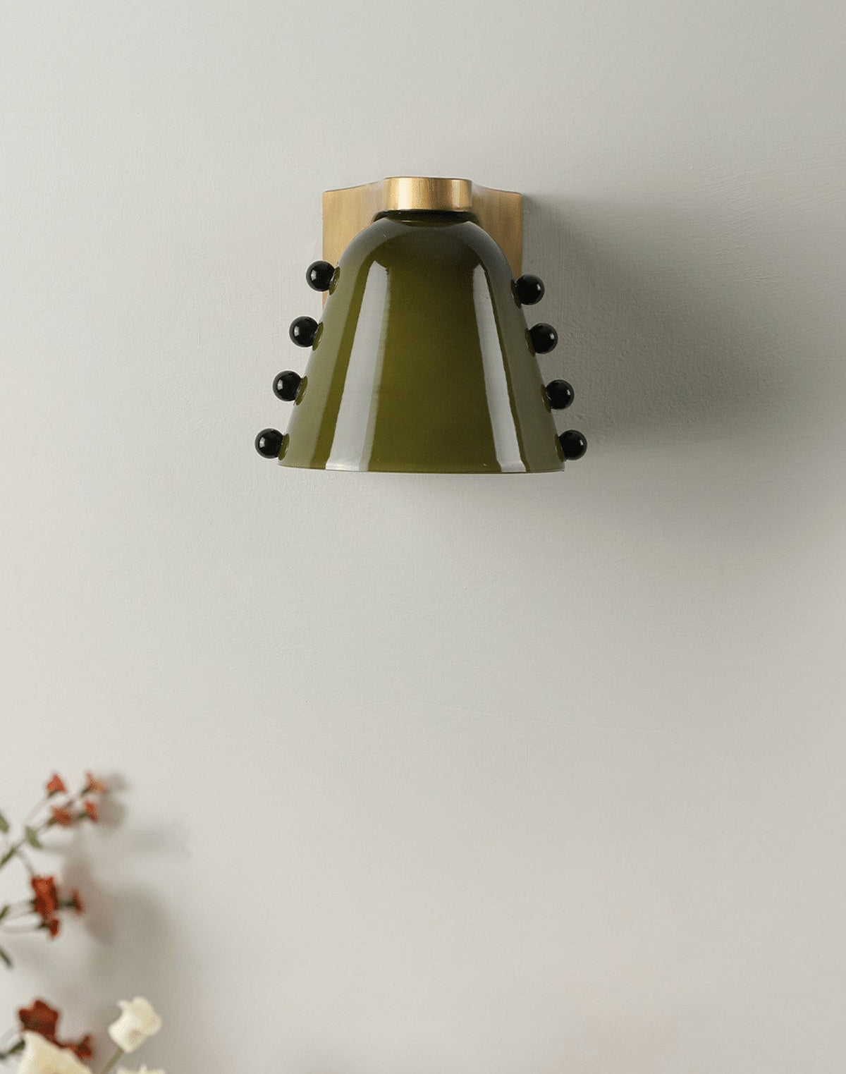 Velora Artisan Glass Wall Light, Hardwired Wall Sconce, detail 13
