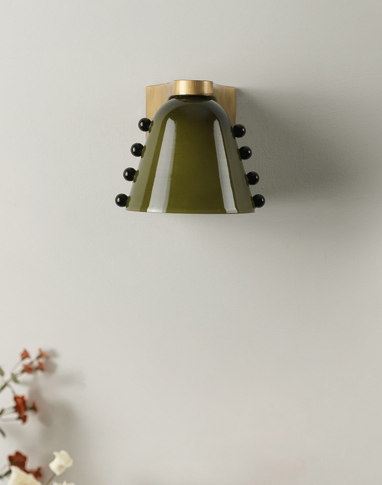 Velora Artisan Glass Wall Light, Hardwired Wall Sconce, detail 13