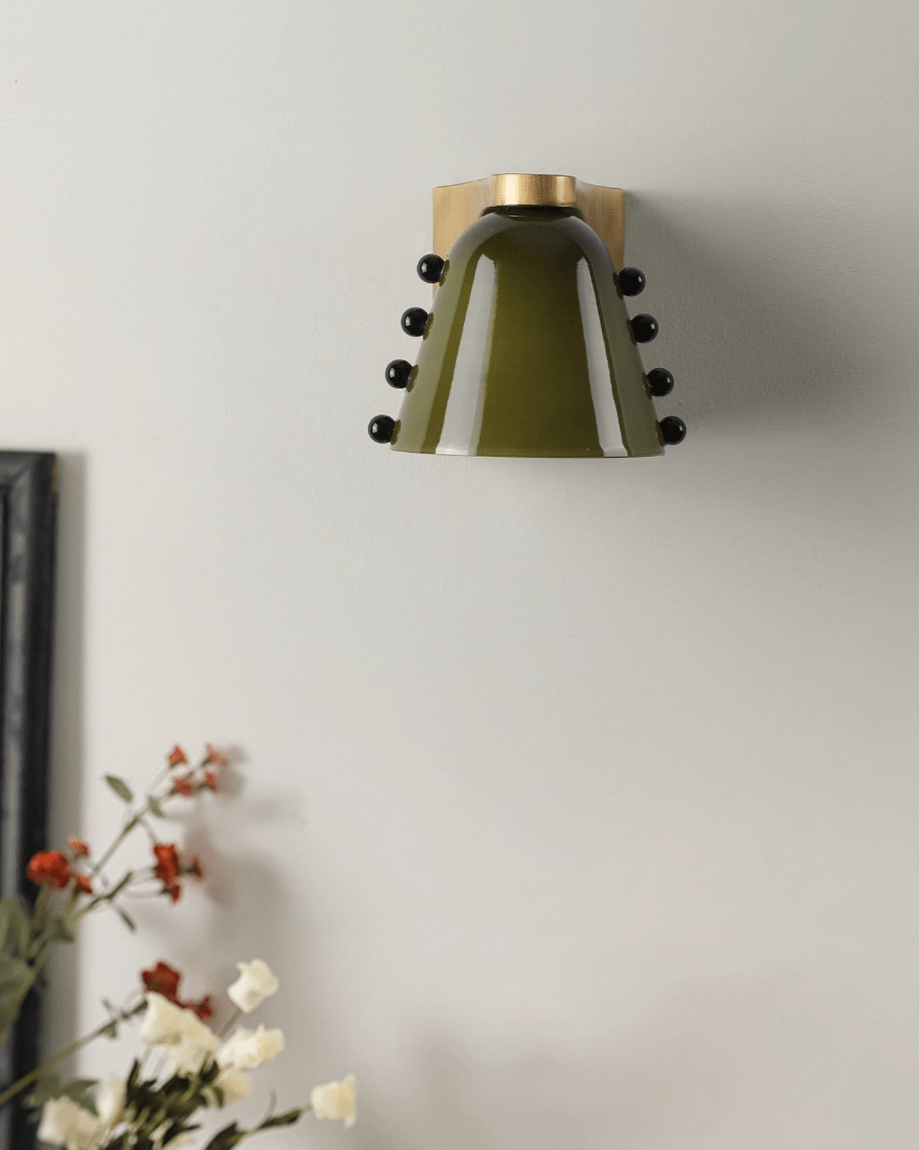 Velora Artisan Glass Wall Light, Hardwired Wall Sconce, detail 8
