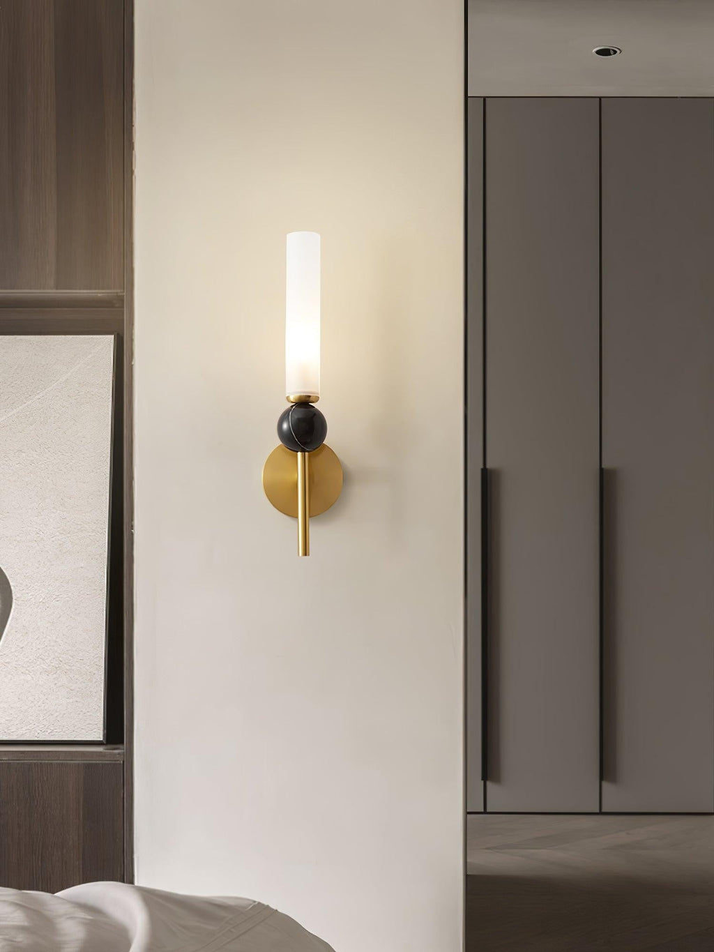 Vertessa Marble Accent Wall Light, Wall Sconce, detail 25