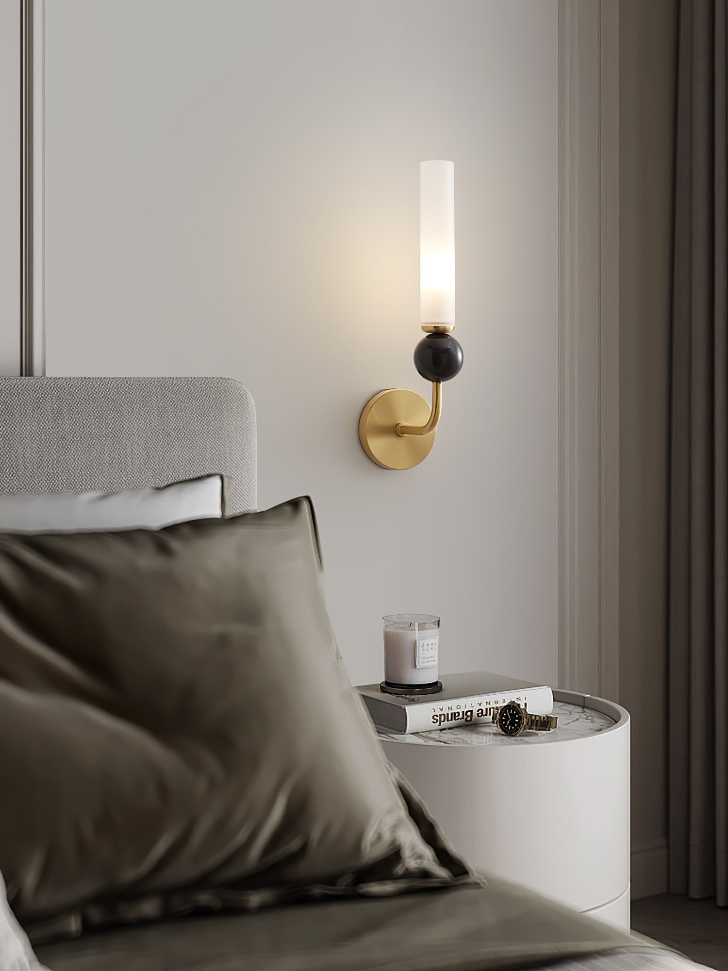 Vertessa Marble Accent Wall Light, Wall Sconce, detail 33