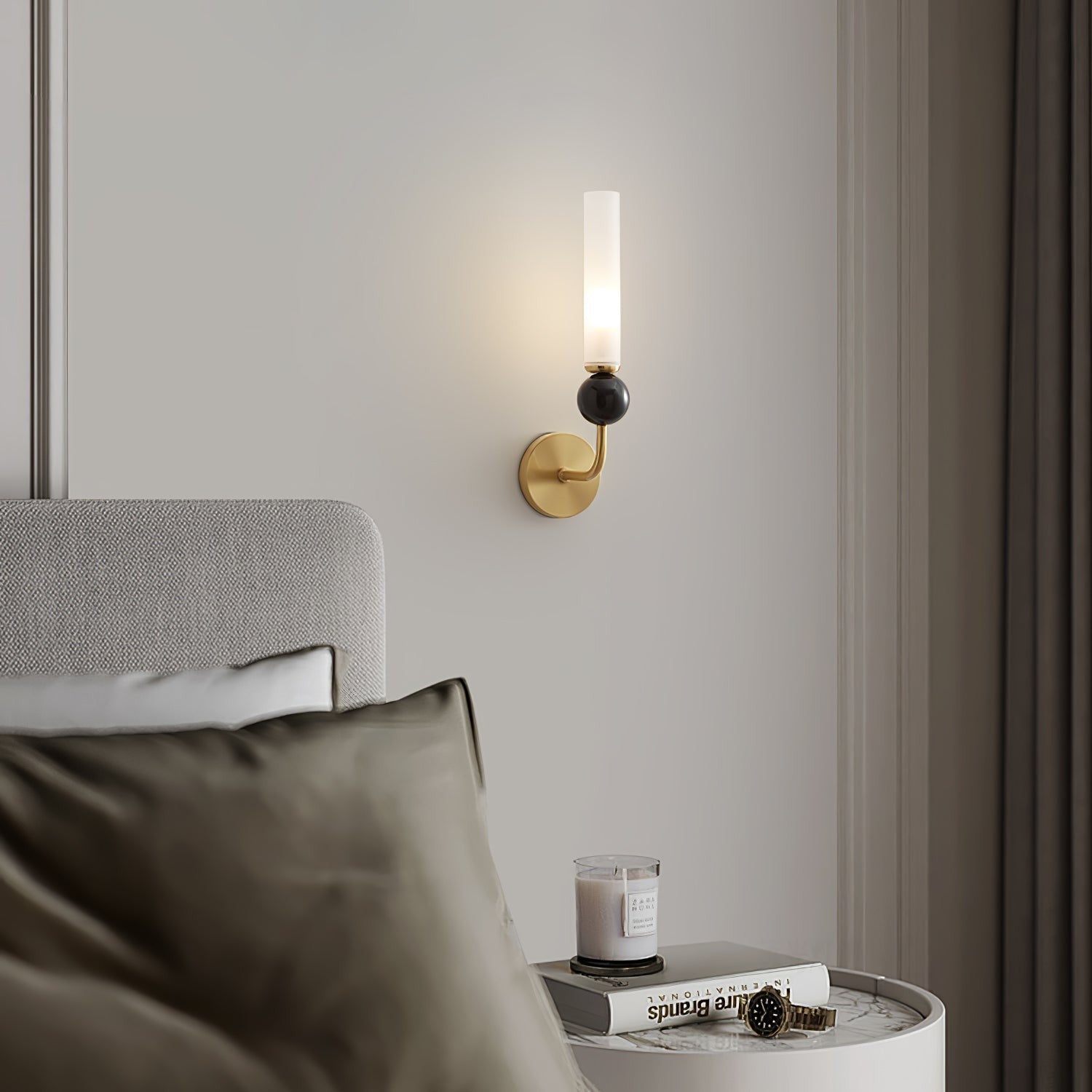Vertessa Marble Accent Wall Light, Wall Sconce, detail 37