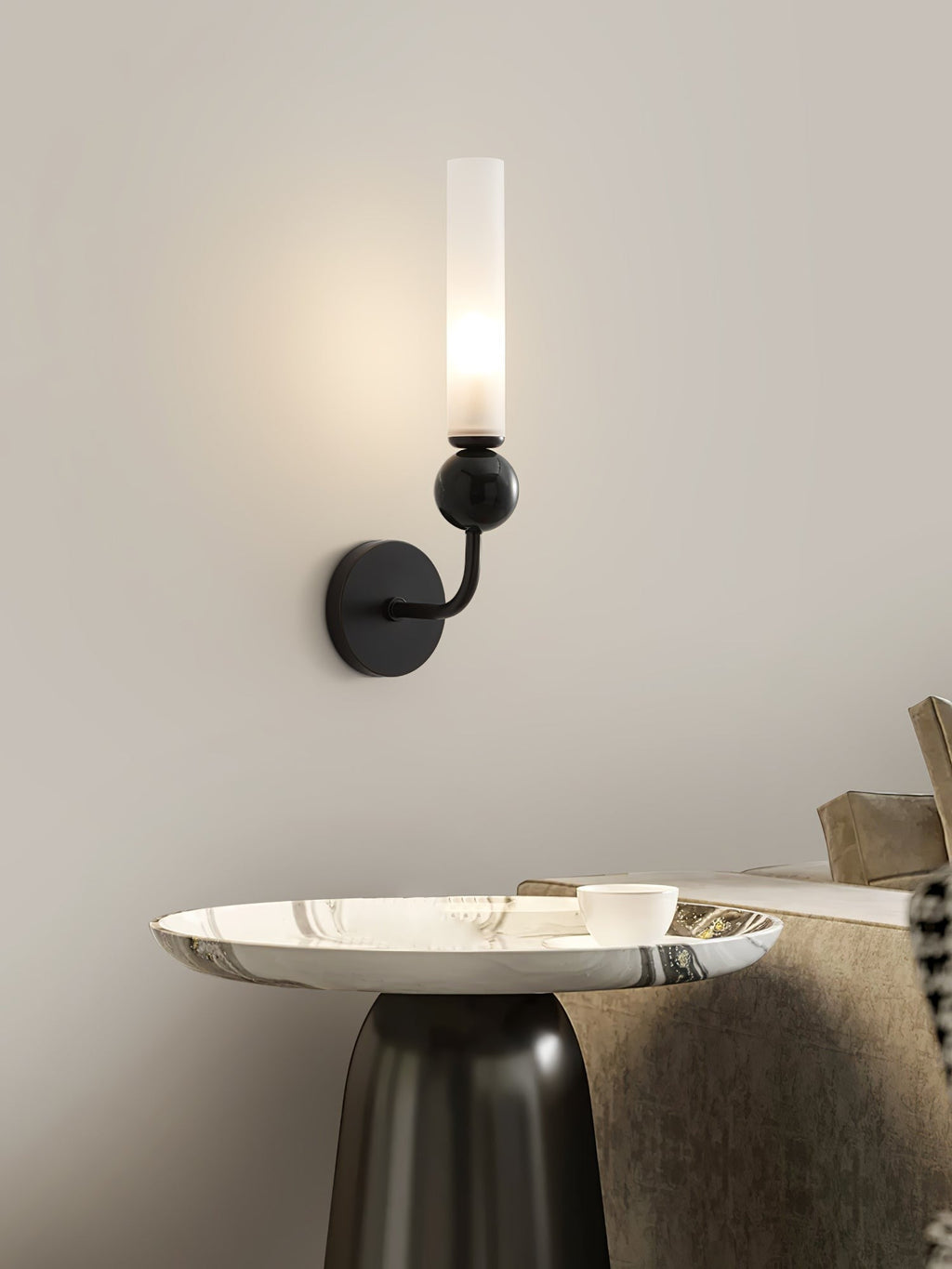 Vertessa Marble Accent Wall Light, Wall Sconce, detail 40