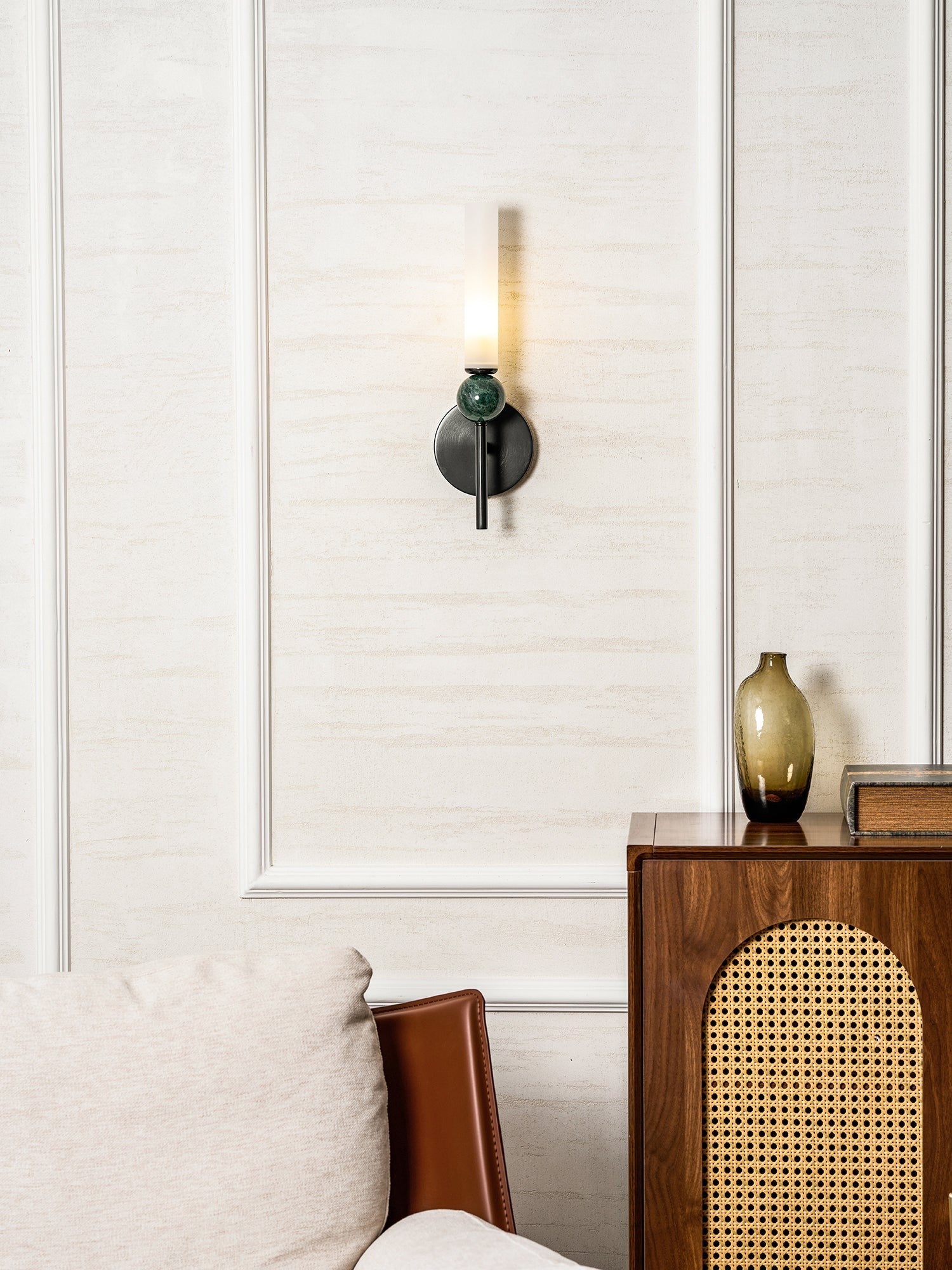 Vertessa Marble Accent Wall Light, Wall Sconce, detail 48