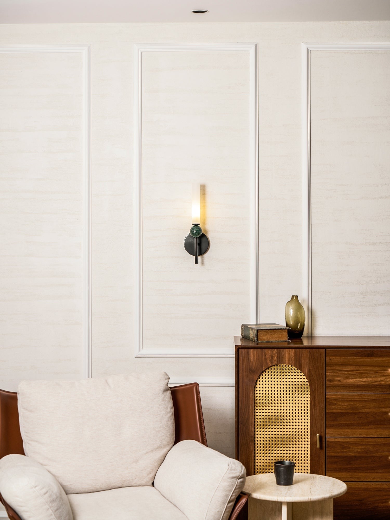 Vertessa Marble Accent Wall Light, Wall Sconce, detail 60