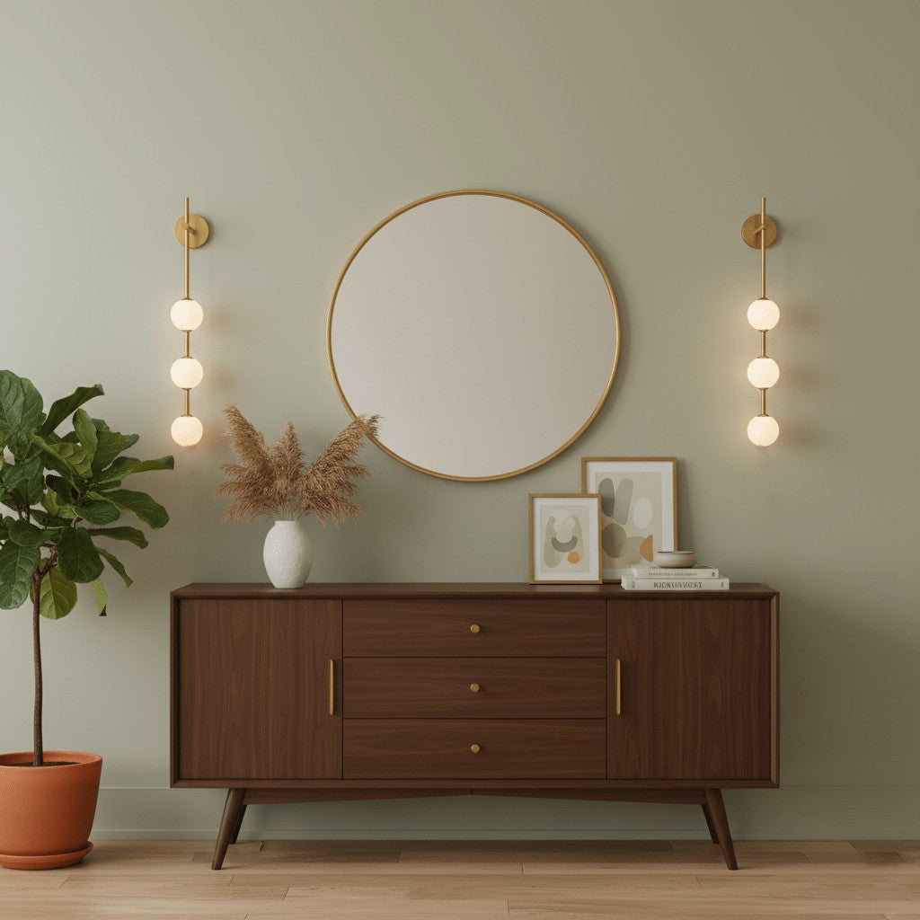 Vertical Glow Wall Light, Hardwired Wall Sconce, detail 11