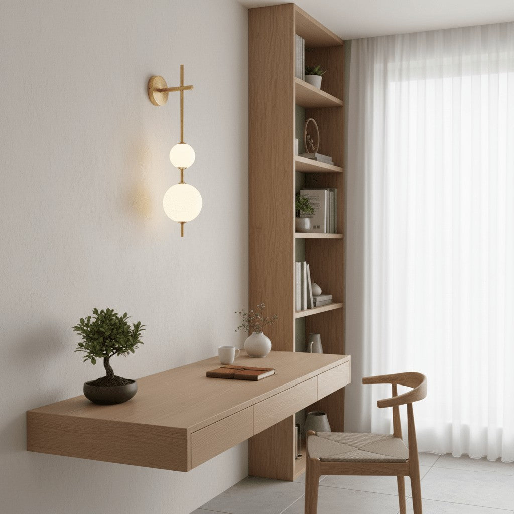 Vertical Glow Wall Light, Hardwired Wall Sconce, detail 13