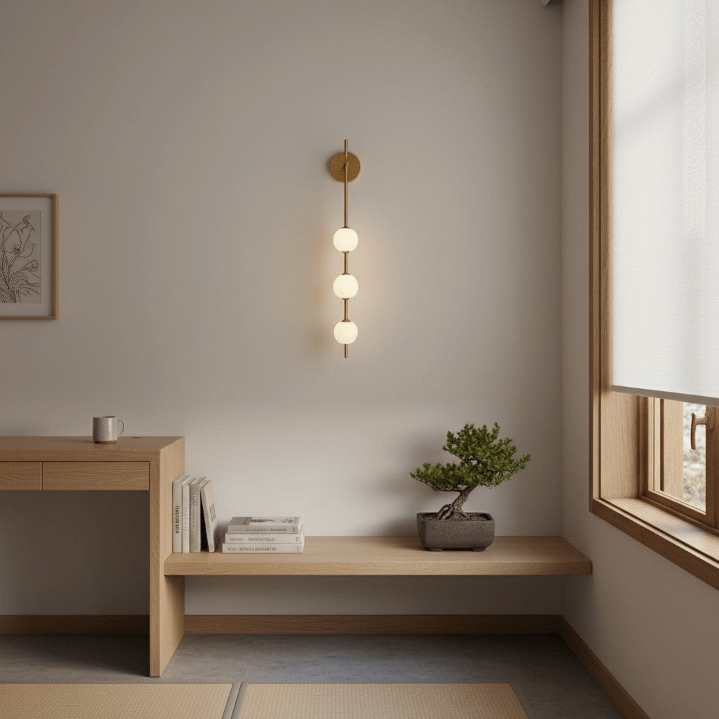 Vertical Glow Wall Light, Hardwired Wall Sconce, detail 19
